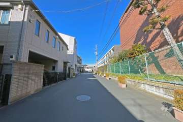 敷地東側前面道路