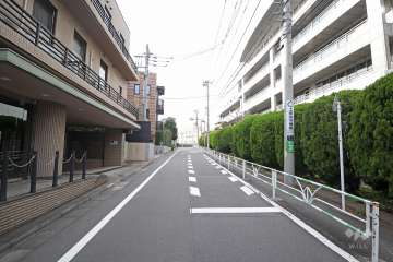 敷地北側の前面道路