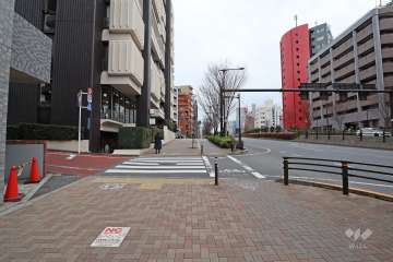 敷地南西側の前面道路