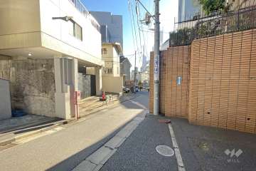 敷地東側の前面道路（北側から9