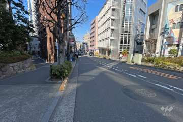 敷地南東側の前面道路