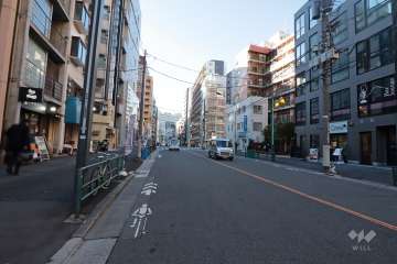 敷地南側の前面道路　