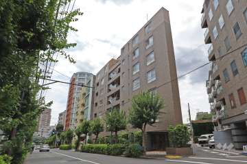 マートルコート恵比寿南2の外観(北西側から)