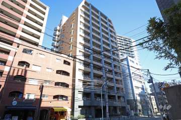 ルモンド恵比寿の外観（南西側から）