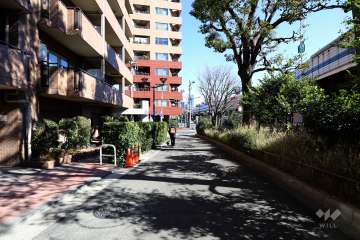 敷地南東側の前面道路