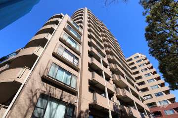 朝日マンション白金通りの外観（南側から）