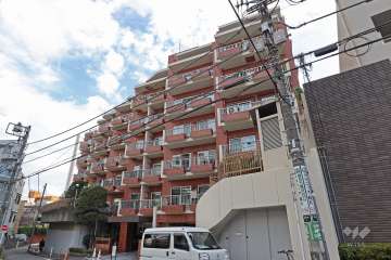 サンビューハイツ渋谷の外観（北西側から）