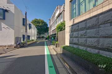 敷地南側の前面道路（東側から）
