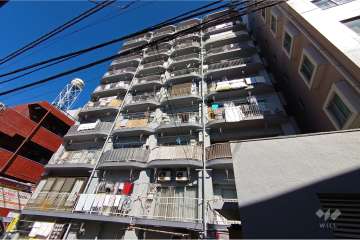 ニュー恵比寿フラワーマンションの外観（南東側から）