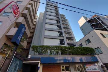 ニュー恵比寿フラワーマンションの外観（北東側から）