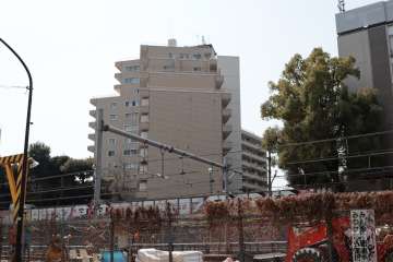 代官山マンションの外観(北側から)