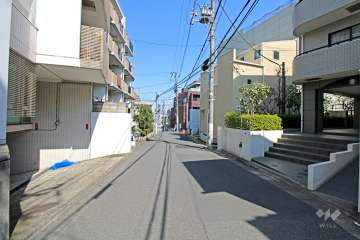 敷地東側の前面道路