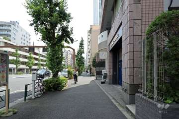 敷地北側前面道路