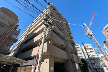 コスモ広尾の外観（北東側から）