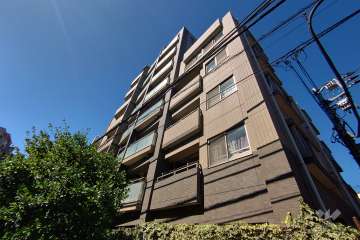 ザパームス代々木上原ヴェールテラスの外観（南東側から）