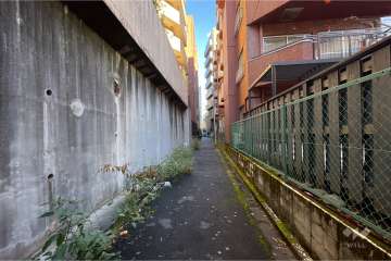 敷地北東側の通路（南東側から）