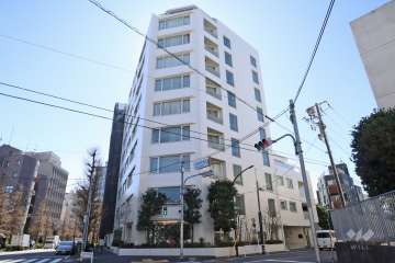 パークハウス広尾の外観(北東側から)