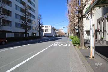 敷地東側の前面道路　