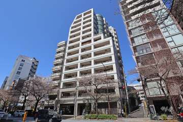 広尾シティタワーの外観（南東側から）