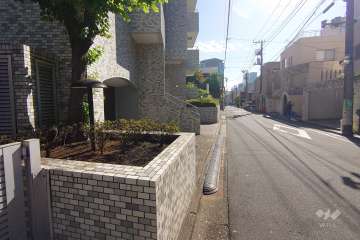敷地南側の前面道路　