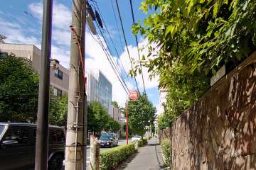 敷地南側の前面道路