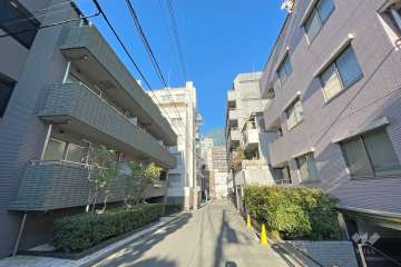 敷地北側の前面道路