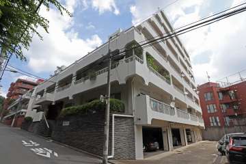 向陽ハイツの外観（南西側から）