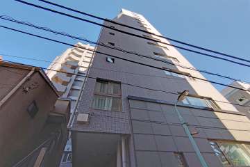 アクシア広尾の外観（南側から）
