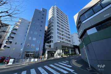 クオリア神南フラッツの外観（北東側から）