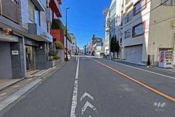 敷地北側前面道路