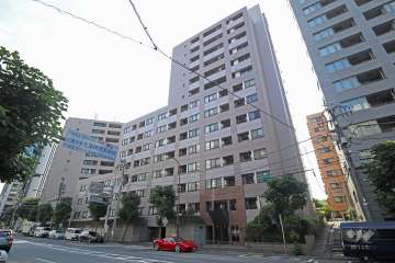 フリーディオ広尾南の外観(北東側から)