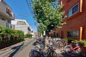 敷地北側の前面道路