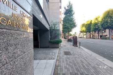 敷地北側の前面道路（東側から）