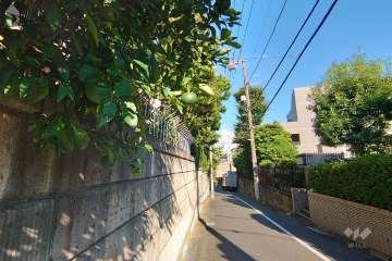 敷地南側の前面道路