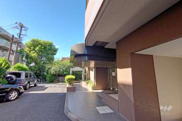 敷地西側の前面道路（南側から）