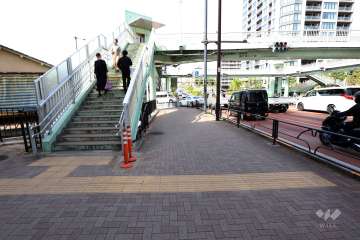 敷地東側の前面道路（南側から）