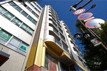 ジェイパーク恵比寿３アルティマの外観（南西側から）