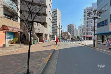 敷地南西側の前面道路