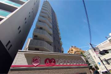 プレールドゥーク笹塚の外観（南西側から）