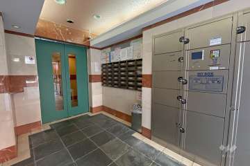 共用ポストと宅配ボックス