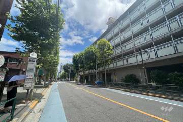 敷地南東側の前面道路