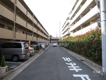 敷地北側の通り