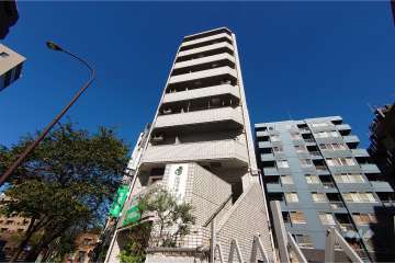 サンセール広尾の外観（南側から）