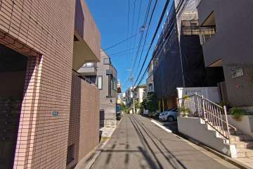 敷地南東側前面道路