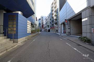 敷地北側の前面道路