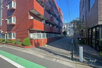 敷地南西側前面道路（北西側から）