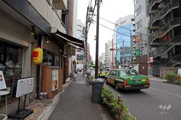 敷地南西側の前面道路