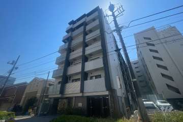 プレールドゥーク渋谷幡ヶ谷の外観（北西側から）