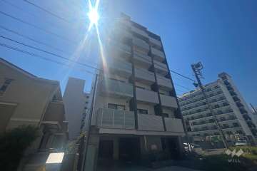 プレールドゥーク渋谷幡ヶ谷の外観（北東側から）