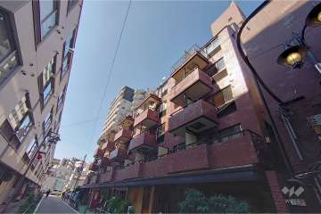 ライオンズマンション道玄坂の外観（南東側から）